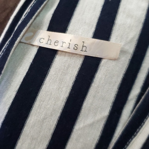 Cherish black white striped blouse M - Picture 5 of 7